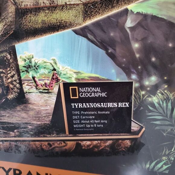 Tyrannosaurs Rex National 3D Puzzle Geographic DS1051 Cubic Fun New - Picture 7 of 8